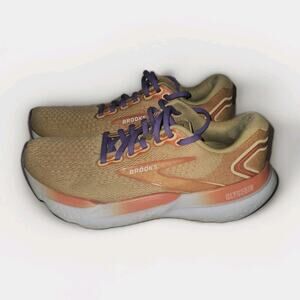 Brooks Womens Glycerin 21 1204081B894 Orange Running Shoes Sneakers Size 8 B